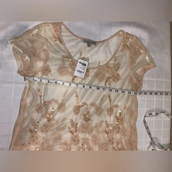 Charlotte Russe lace shirt size large vintage woman’s - Picture 4 of 4